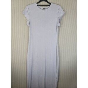 Wild Fable Maxi Dress Size XL Light Blue Stretch Knit Short Sleeve New